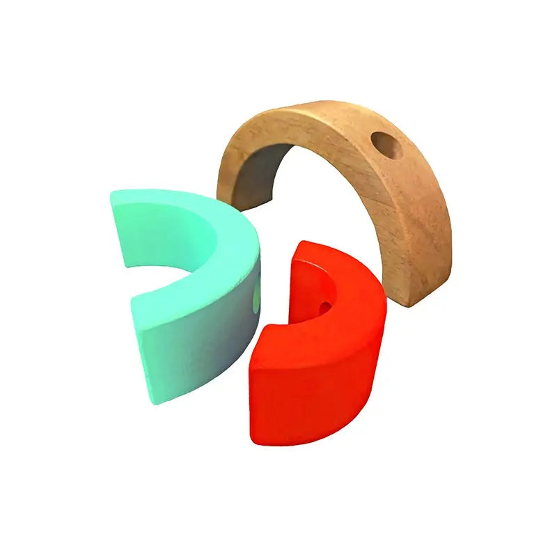 Circular Culbuto - Wooden Stacking Toy